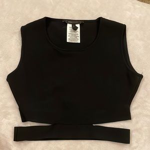 BCBG Black Crop Top